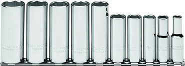 Proto® 3/8" Drive 10 Piece Deep Socket Set - 6 Point - Benchmark Tooling