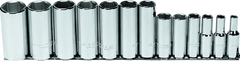 Proto® 3/8" Drive 13 Piece Deep Socket Set - 6 Point - Benchmark Tooling