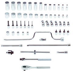 Proto® 3/8" Drive 58 Piece Socket, Combination Set - 12 Point - Benchmark Tooling