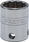 Proto® Tether-Ready 3/8" Drive Socket 17 mm - 12 Point - Benchmark Tooling