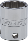 Proto® Tether-Ready 3/8" Drive Socket 18 mm - 12 Point - Benchmark Tooling