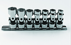 Proto® 3/8" Drive 7 Piece Metric Universal Socket Set - 12 Point - Benchmark Tooling