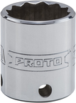 Proto® Tether-Ready 3/8" Drive Socket 22 mm - 12 Point - Benchmark Tooling