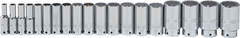 Proto® Tether-Ready 1/2" Drive 19 Piece Deep Socket Set - 12 Point - Benchmark Tooling