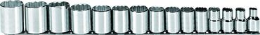 Proto® 1/2" Drive 15 Piece Socket Set - 12 Point - Benchmark Tooling