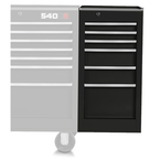Proto® 440SS Side Cabinet - 6 Drawer, Black - Benchmark Tooling