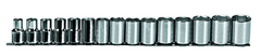 Proto® 1/2" Drive 15 Piece Metric Socket Set - 6 Point - Benchmark Tooling