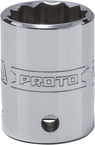 Proto® Tether-Ready 1/2" Drive Socket 22 mm - 12 Point - Benchmark Tooling