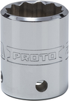 Proto® Tether-Ready 1/2" Drive Socket 23 mm - 12 Point - Benchmark Tooling