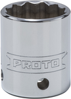 Proto® Tether-Ready 1/2" Drive Socket 1" - 12 Point - Benchmark Tooling