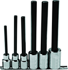 Proto® 1/2" Drive 6 Piece Extra Long Hex Bit Set - Benchmark Tooling