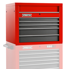 Proto® 550S 34" Top Chest - 5 Drawer, Gloss Red - Benchmark Tooling