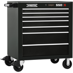 Proto® 550S 34" Roller Cabinet - 7 Drawer, Gloss Black - Benchmark Tooling
