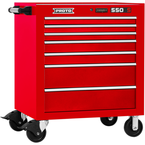 Proto® 550S 34" Roller Cabinet - 7 Drawer, Gloss Red - Benchmark Tooling