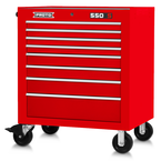 Proto® 550S 34" Roller Cabinet - 8 Drawer, Gloss Red - Benchmark Tooling