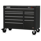 Proto® 550E 50" Power Workstation - 10 Drawer, Gloss Black - Benchmark Tooling