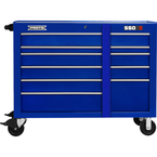 Proto® 550S 50" Workstation - 10 Drawer, Gloss Blue - Benchmark Tooling