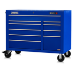 Proto® 550E 50" Power Workstation - 10 Drawer, Gloss Blue - Benchmark Tooling