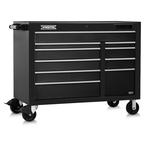 Proto® 550E 50" Front Facing Power Workstation w/ USB - 10 Drawer, Dual Black - Benchmark Tooling