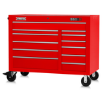 Proto® 550S 50" Workstation - 12 Drawer, Gloss Red - Benchmark Tooling