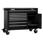 Proto® 550S 50" Workstation - 8 Drawer & 2 Shelves, Gloss Black - Benchmark Tooling