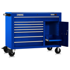 Proto® 550S 50" Workstation - 8 Drawer & 1 Shelf, Gloss Blue - Benchmark Tooling