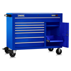 Proto® 550S 50" Workstation - 8 Drawer & 2 Shelves, Gloss Blue - Benchmark Tooling