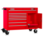 Proto® 550S 50" Workstation - 8 Drawer & 1 Shelf, Gloss Red - Benchmark Tooling