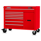 Proto® 550S 50" Workstation - 8 Drawer & 2 Shelves, Gloss Red - Benchmark Tooling