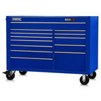 Proto® 550S 57" Workstation - 13 Drawer, Gloss Blue - Benchmark Tooling