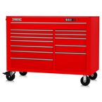 Proto® 550S 57" Workstation - 13 Drawer, Gloss Red - Benchmark Tooling