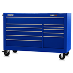 Proto® 550S 66" Workstation - 11 Drawer, Gloss Blue - Benchmark Tooling