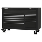 Proto® 550S 66" Workstation - 12 Drawer, Gloss Black - Benchmark Tooling