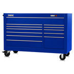 Proto® 550S 66" Workstation - 12 Drawer, Gloss Blue - Benchmark Tooling