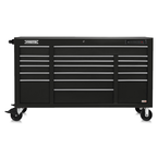 Proto® 550E 67" Power Workstation - 18 Drawer, Gloss Black - Benchmark Tooling