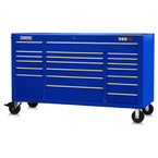 Proto® 550S 67" Workstation - 20 Drawer, Gloss Blue - Benchmark Tooling
