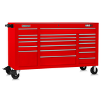 Proto® 550S 67" Workstation - 20 Drawer, Gloss Red - Benchmark Tooling