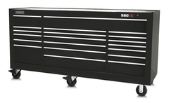 Proto® 550S 88" Workstation - 18 Drawer, Gloss Black - Benchmark Tooling