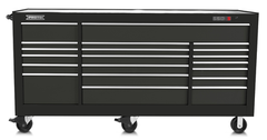 Proto® 550S 88" Workstation - 18 Drawer, Dual Black - Benchmark Tooling