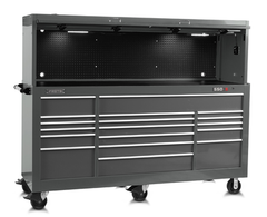 Proto® 550S 88" Workstation - 20 Drawer, Gloss Red - Benchmark Tooling