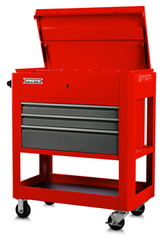Proto® Heavy Duty Utility Cart- 3 Drawer Red - Benchmark Tooling