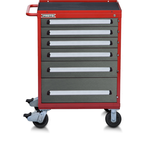 Proto® 560S 30" Roller Cabinet- 6 Drawer- Safety Red & Gray - Benchmark Tooling