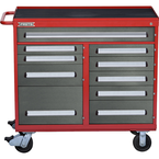 Proto® 560S 45" Workstation- 10 Drawer- Safety Red & Gray - Benchmark Tooling