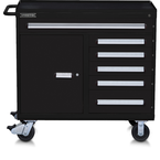 Proto® 560S 45" Workstation- 6 Drawer & 1 Shelf- Dual Black - Benchmark Tooling