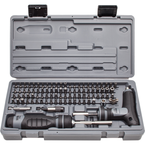 Proto® 91 Piece Multibit Set with Ratcheting Screwdriver and T-Handle - Benchmark Tooling