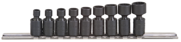 Proto® 1/4" Drive 9 Piece Metric Universal Impact Socket Set - 12 Point - Benchmark Tooling