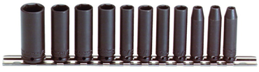 Proto® 1/4" Drive 11 Piece Deep Impact Socket Set - 6 Point - Benchmark Tooling