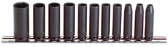 Proto® 1/4" Drive 11 Piece Deep Impact Socket Set - 6 Point - Benchmark Tooling