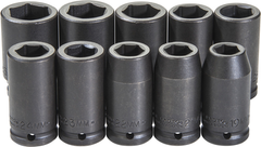 Proto® 3/4" Drive 10 Piece Impact Socket Set - 6 Point - Benchmark Tooling