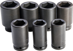 Proto® 3/4" Drive 7 Piece Deep Metric Impact Socket Set - 6 Point - Benchmark Tooling